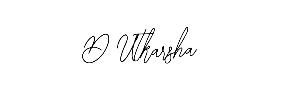 D Utkarsha stylish signature style. Best Handwritten Sign (Bearetta-2O07w) for my name. Handwritten Signature Collection Ideas for my name D Utkarsha. D Utkarsha signature style 12 images and pictures png