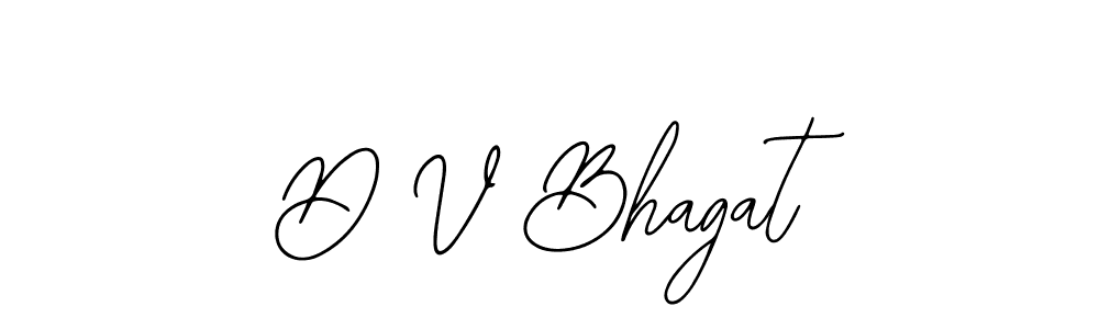 The best way (Bearetta-2O07w) to make a short signature is to pick only two or three words in your name. The name D V Bhagat include a total of six letters. For converting this name. D V Bhagat signature style 12 images and pictures png