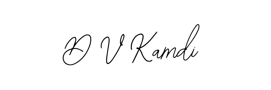 The best way (Bearetta-2O07w) to make a short signature is to pick only two or three words in your name. The name D V Kamdi include a total of six letters. For converting this name. D V Kamdi signature style 12 images and pictures png