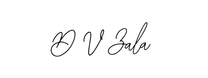 Make a beautiful signature design for name D V Zala. Use this online signature maker to create a handwritten signature for free. D V Zala signature style 12 images and pictures png