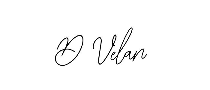 How to make D Velan name signature. Use Bearetta-2O07w style for creating short signs online. This is the latest handwritten sign. D Velan signature style 12 images and pictures png
