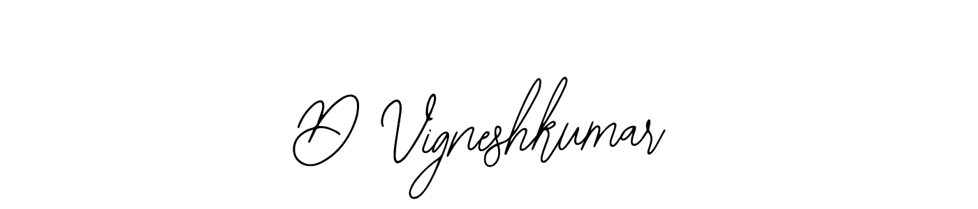 The best way (Bearetta-2O07w) to make a short signature is to pick only two or three words in your name. The name D Vigneshkumar include a total of six letters. For converting this name. D Vigneshkumar signature style 12 images and pictures png