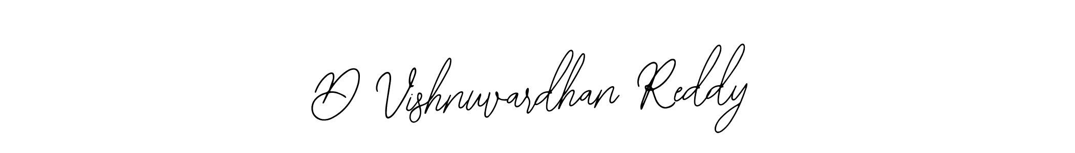 How to make D Vishnuvardhan Reddy name signature. Use Bearetta-2O07w style for creating short signs online. This is the latest handwritten sign. D Vishnuvardhan Reddy signature style 12 images and pictures png