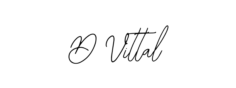 Design your own signature with our free online signature maker. With this signature software, you can create a handwritten (Bearetta-2O07w) signature for name D Vittal. D Vittal signature style 12 images and pictures png