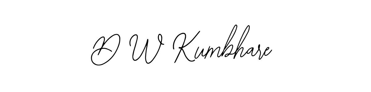 You can use this online signature creator to create a handwritten signature for the name D W Kumbhare. This is the best online autograph maker. D W Kumbhare signature style 12 images and pictures png