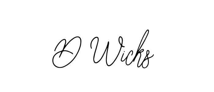 You should practise on your own different ways (Bearetta-2O07w) to write your name (D Wicks) in signature. don't let someone else do it for you. D Wicks signature style 12 images and pictures png
