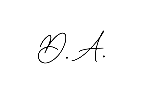 Also we have D. A. name is the best signature style. Create professional handwritten signature collection using Bearetta-2O07w autograph style. D. A. signature style 12 images and pictures png