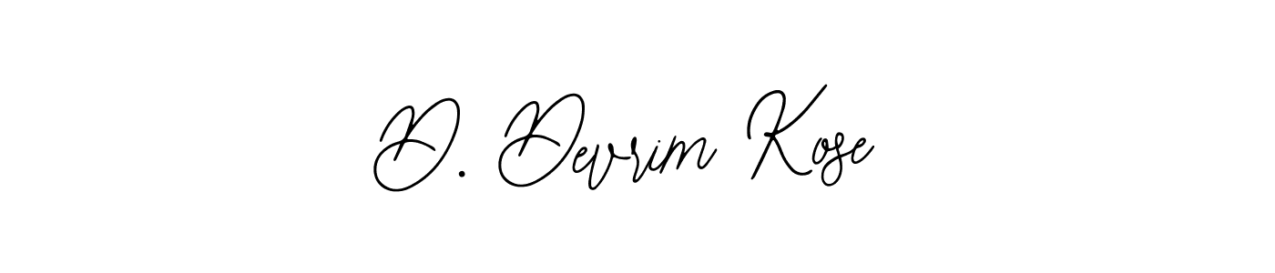 How to make D. Devrim Kose name signature. Use Bearetta-2O07w style for creating short signs online. This is the latest handwritten sign. D. Devrim Kose signature style 12 images and pictures png