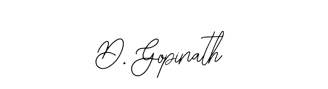 How to make D. Gopinath name signature. Use Bearetta-2O07w style for creating short signs online. This is the latest handwritten sign. D. Gopinath signature style 12 images and pictures png
