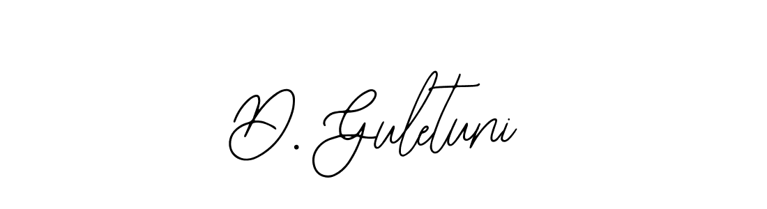 Also we have D. Guletuni name is the best signature style. Create professional handwritten signature collection using Bearetta-2O07w autograph style. D. Guletuni signature style 12 images and pictures png