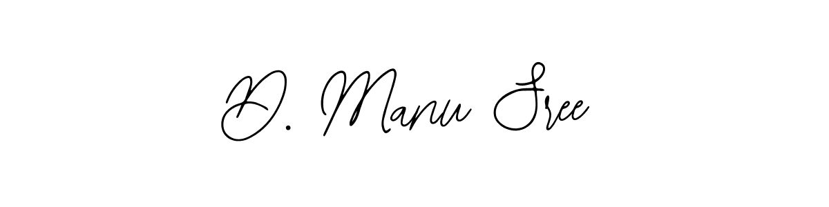 How to make D. Manu Sree signature? Bearetta-2O07w is a professional autograph style. Create handwritten signature for D. Manu Sree name. D. Manu Sree signature style 12 images and pictures png