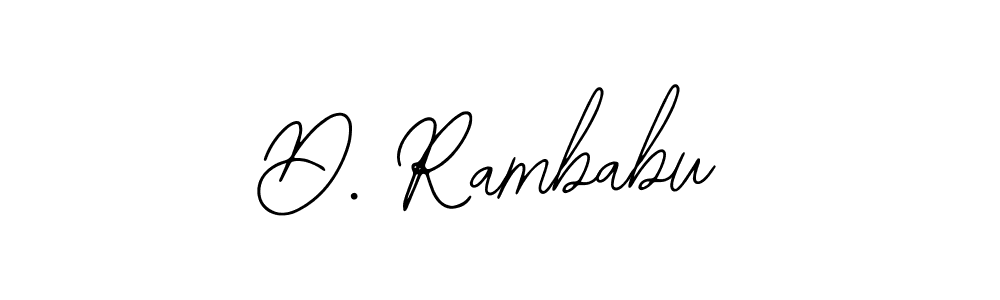 Create a beautiful signature design for name D. Rambabu. With this signature (Bearetta-2O07w) fonts, you can make a handwritten signature for free. D. Rambabu signature style 12 images and pictures png