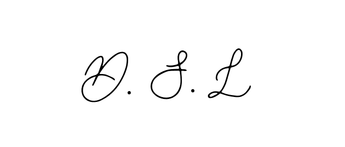 The best way (Bearetta-2O07w) to make a short signature is to pick only two or three words in your name. The name D. S. L include a total of six letters. For converting this name. D. S. L signature style 12 images and pictures png