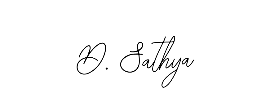 Design your own signature with our free online signature maker. With this signature software, you can create a handwritten (Bearetta-2O07w) signature for name D. Sathya. D. Sathya signature style 12 images and pictures png