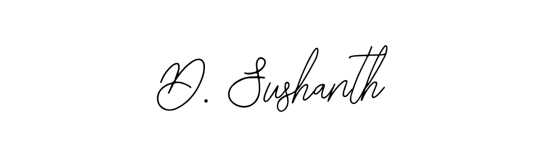 Create a beautiful signature design for name D. Sushanth. With this signature (Bearetta-2O07w) fonts, you can make a handwritten signature for free. D. Sushanth signature style 12 images and pictures png