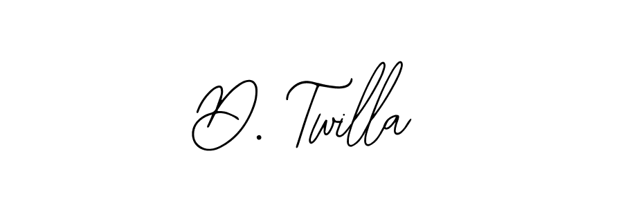 How to make D. Twilla signature? Bearetta-2O07w is a professional autograph style. Create handwritten signature for D. Twilla name. D. Twilla signature style 12 images and pictures png