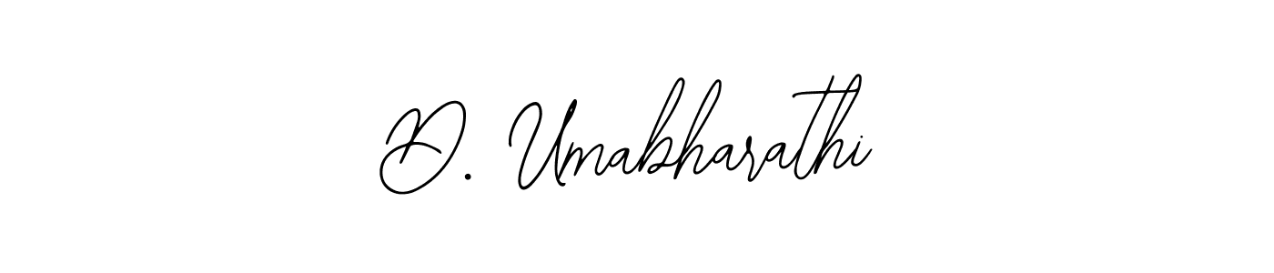 Also we have D. Umabharathi name is the best signature style. Create professional handwritten signature collection using Bearetta-2O07w autograph style. D. Umabharathi signature style 12 images and pictures png