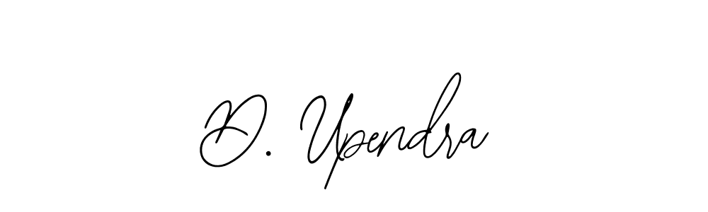 Make a beautiful signature design for name D. Upendra. With this signature (Bearetta-2O07w) style, you can create a handwritten signature for free. D. Upendra signature style 12 images and pictures png