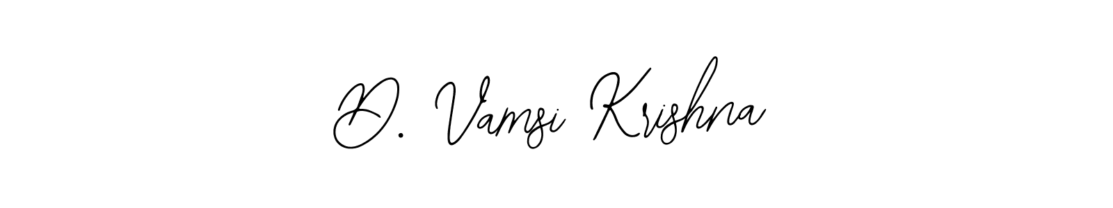 How to make D. Vamsi Krishna name signature. Use Bearetta-2O07w style for creating short signs online. This is the latest handwritten sign. D. Vamsi Krishna signature style 12 images and pictures png