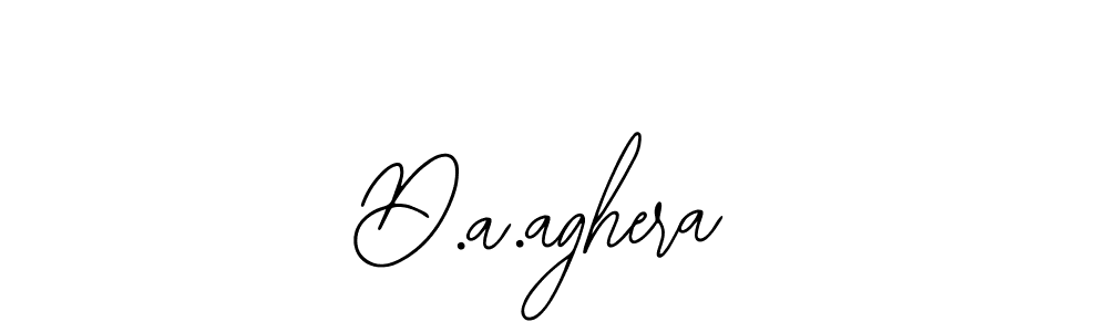 You should practise on your own different ways (Bearetta-2O07w) to write your name (D.a.aghera) in signature. don't let someone else do it for you. D.a.aghera signature style 12 images and pictures png