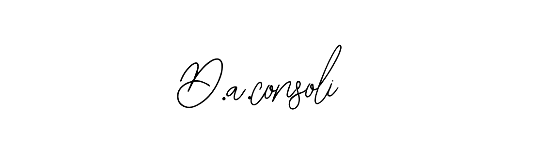 Make a beautiful signature design for name D.a.consoli. With this signature (Bearetta-2O07w) style, you can create a handwritten signature for free. D.a.consoli signature style 12 images and pictures png