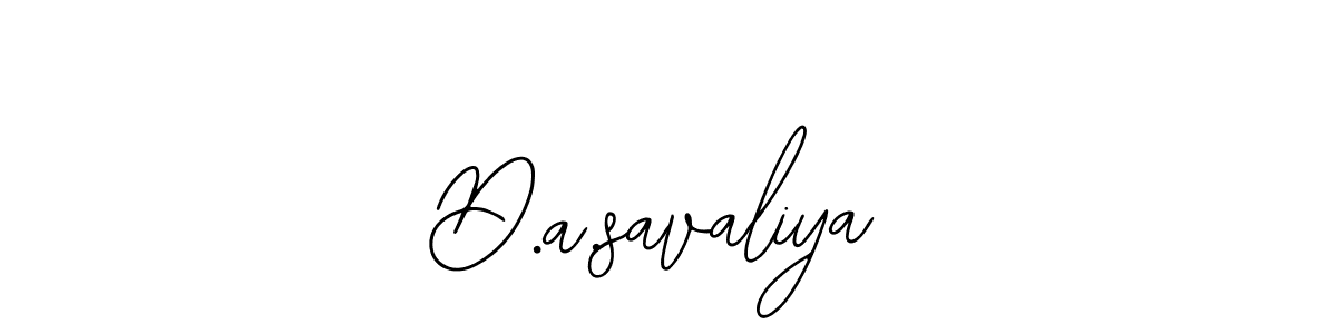 Similarly Bearetta-2O07w is the best handwritten signature design. Signature creator online .You can use it as an online autograph creator for name D.a.savaliya. D.a.savaliya signature style 12 images and pictures png