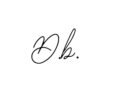 How to make D.b. name signature. Use Bearetta-2O07w style for creating short signs online. This is the latest handwritten sign. D.b. signature style 12 images and pictures png