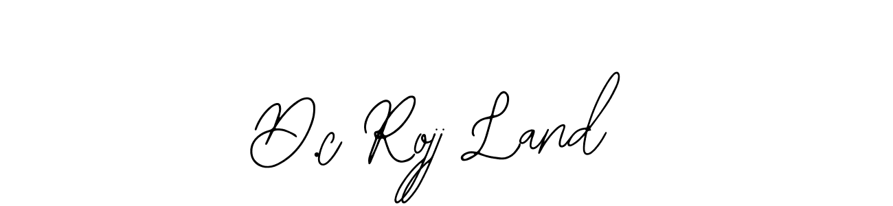 The best way (Bearetta-2O07w) to make a short signature is to pick only two or three words in your name. The name D.c Rojj Land include a total of six letters. For converting this name. D.c Rojj Land signature style 12 images and pictures png