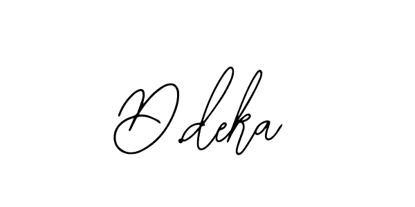 Create a beautiful signature design for name D.deka. With this signature (Bearetta-2O07w) fonts, you can make a handwritten signature for free. D.deka signature style 12 images and pictures png