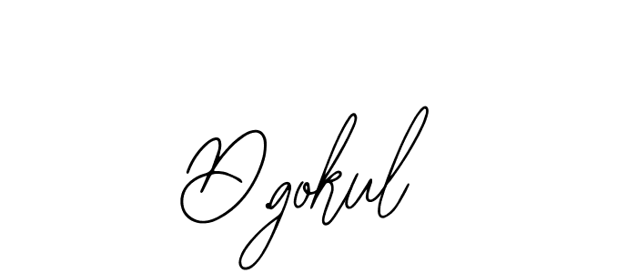 How to make D.gokul signature? Bearetta-2O07w is a professional autograph style. Create handwritten signature for D.gokul name. D.gokul signature style 12 images and pictures png