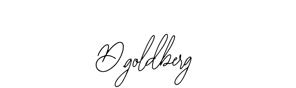 How to make D.goldberg name signature. Use Bearetta-2O07w style for creating short signs online. This is the latest handwritten sign. D.goldberg signature style 12 images and pictures png