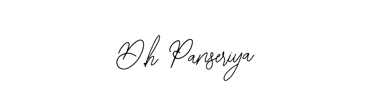 You should practise on your own different ways (Bearetta-2O07w) to write your name (D.h Panseriya) in signature. don't let someone else do it for you. D.h Panseriya signature style 12 images and pictures png