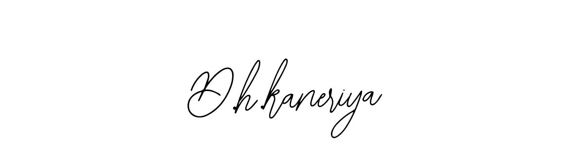 Design your own signature with our free online signature maker. With this signature software, you can create a handwritten (Bearetta-2O07w) signature for name D.h.kaneriya. D.h.kaneriya signature style 12 images and pictures png