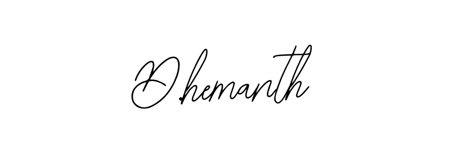 D.hemanth stylish signature style. Best Handwritten Sign (Bearetta-2O07w) for my name. Handwritten Signature Collection Ideas for my name D.hemanth. D.hemanth signature style 12 images and pictures png