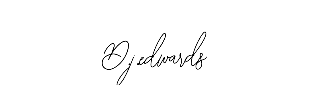 D.j.edwards stylish signature style. Best Handwritten Sign (Bearetta-2O07w) for my name. Handwritten Signature Collection Ideas for my name D.j.edwards. D.j.edwards signature style 12 images and pictures png
