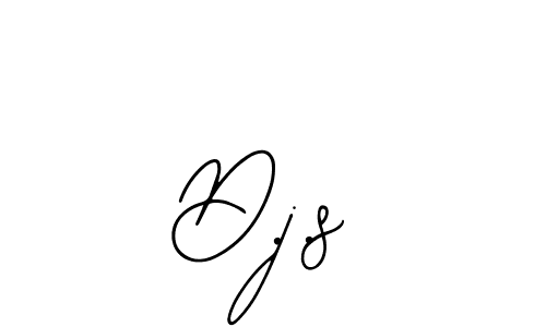 Design your own signature with our free online signature maker. With this signature software, you can create a handwritten (Bearetta-2O07w) signature for name D.j.s. D.j.s signature style 12 images and pictures png