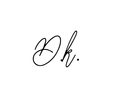 You should practise on your own different ways (Bearetta-2O07w) to write your name (D.k.) in signature. don't let someone else do it for you. D.k. signature style 12 images and pictures png