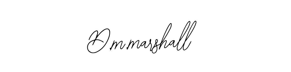 Design your own signature with our free online signature maker. With this signature software, you can create a handwritten (Bearetta-2O07w) signature for name D.m.marshall. D.m.marshall signature style 12 images and pictures png