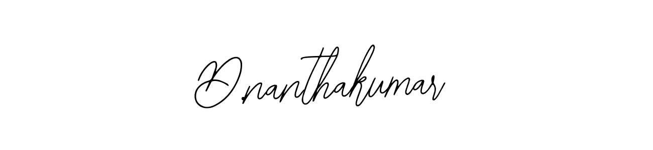 How to make D.nanthakumar name signature. Use Bearetta-2O07w style for creating short signs online. This is the latest handwritten sign. D.nanthakumar signature style 12 images and pictures png