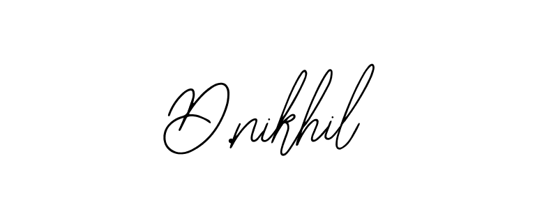 Create a beautiful signature design for name D.nikhil. With this signature (Bearetta-2O07w) fonts, you can make a handwritten signature for free. D.nikhil signature style 12 images and pictures png