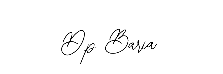 D.p Baria stylish signature style. Best Handwritten Sign (Bearetta-2O07w) for my name. Handwritten Signature Collection Ideas for my name D.p Baria. D.p Baria signature style 12 images and pictures png