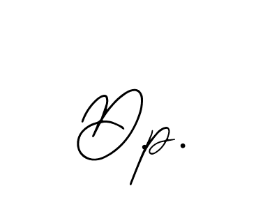 Design your own signature with our free online signature maker. With this signature software, you can create a handwritten (Bearetta-2O07w) signature for name D.p.. D.p. signature style 12 images and pictures png