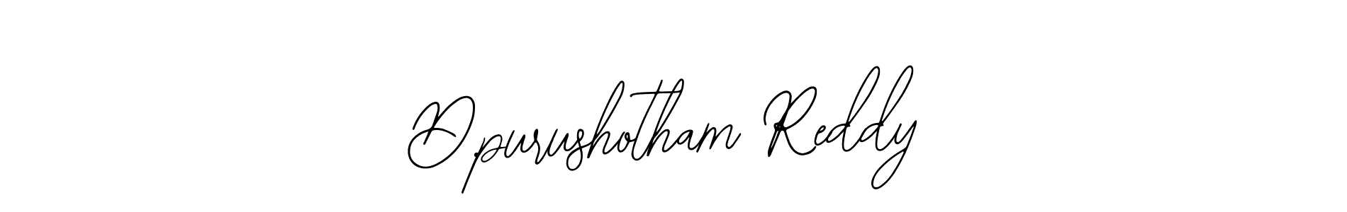 Make a beautiful signature design for name D.purushotham Reddy. With this signature (Bearetta-2O07w) style, you can create a handwritten signature for free. D.purushotham Reddy signature style 12 images and pictures png