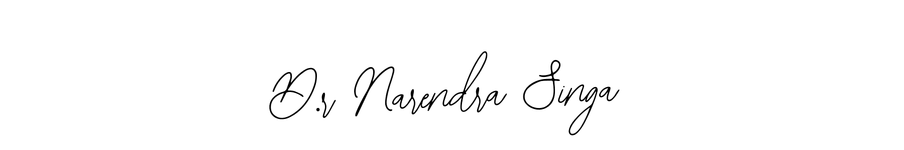 Create a beautiful signature design for name D.r Narendra Singa. With this signature (Bearetta-2O07w) fonts, you can make a handwritten signature for free. D.r Narendra Singa signature style 12 images and pictures png