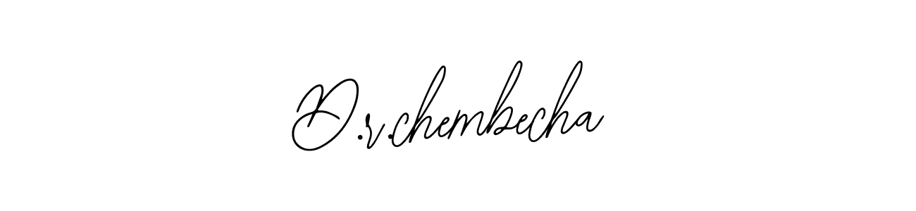 if you are searching for the best signature style for your name D.r.chembecha. so please give up your signature search. here we have designed multiple signature styles  using Bearetta-2O07w. D.r.chembecha signature style 12 images and pictures png