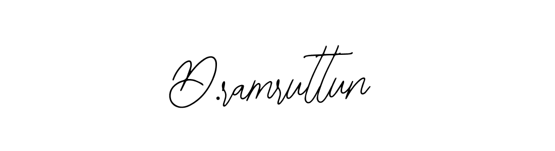 Design your own signature with our free online signature maker. With this signature software, you can create a handwritten (Bearetta-2O07w) signature for name D.ramruttun. D.ramruttun signature style 12 images and pictures png