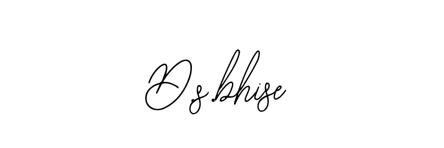 Create a beautiful signature design for name D.s.bhise. With this signature (Bearetta-2O07w) fonts, you can make a handwritten signature for free. D.s.bhise signature style 12 images and pictures png
