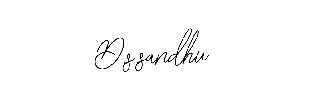 How to make D.s.sandhu name signature. Use Bearetta-2O07w style for creating short signs online. This is the latest handwritten sign. D.s.sandhu signature style 12 images and pictures png