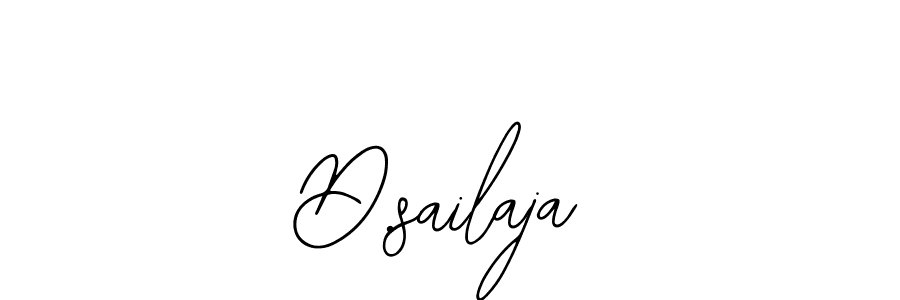 How to make D.sailaja name signature. Use Bearetta-2O07w style for creating short signs online. This is the latest handwritten sign. D.sailaja signature style 12 images and pictures png