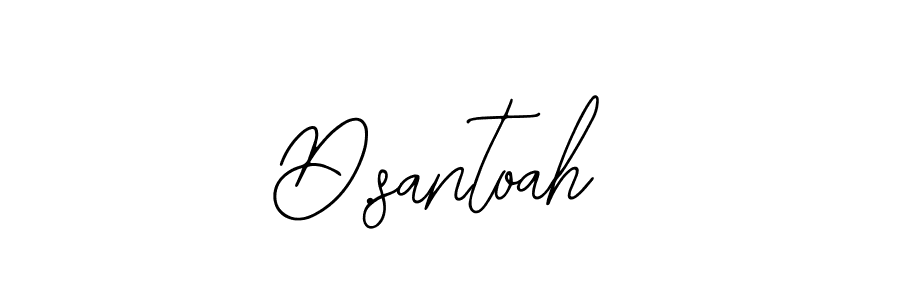 Bearetta-2O07w is a professional signature style that is perfect for those who want to add a touch of class to their signature. It is also a great choice for those who want to make their signature more unique. Get D.santoah name to fancy signature for free. D.santoah signature style 12 images and pictures png